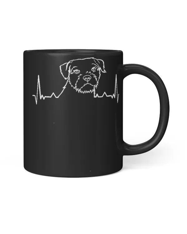 Border Terrier T-ShirtBorder Terrier Heartbeat T-Shirt