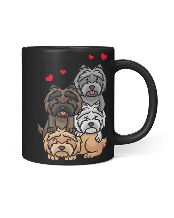 Cairn Terrier T-ShirtCairn Terrier Dogs With Hearts T-Shirt