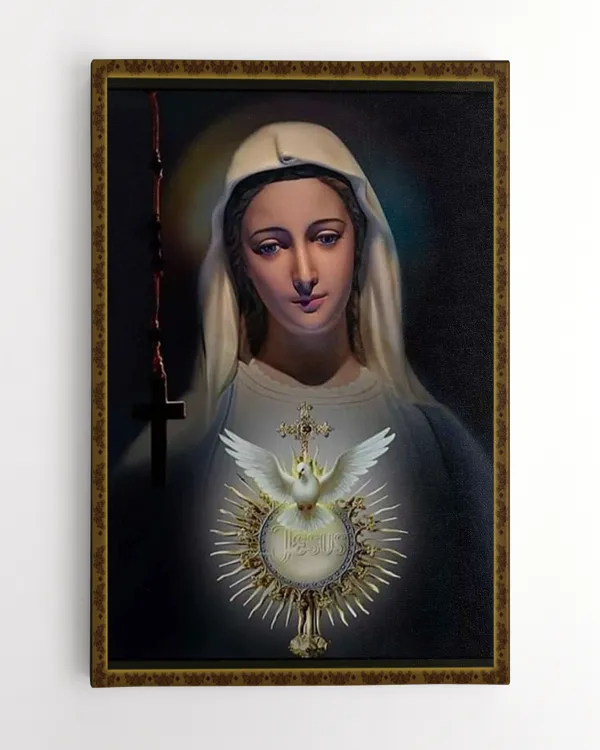 Blessed Virgin Mary Decor Room Wall Art