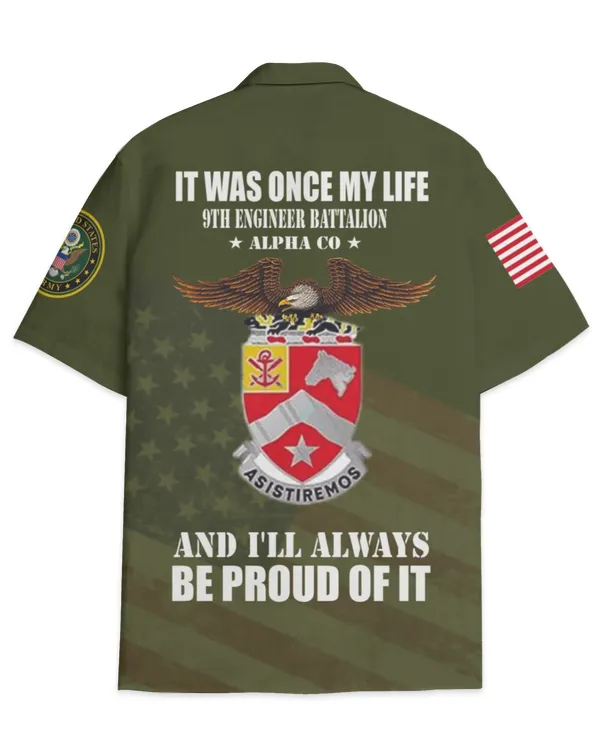 9th Engineer Battalion Alpha Co Hawaiian Shirt