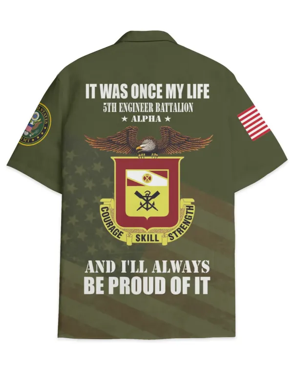 5th Engineer Battalion Alpha Company Hawaiian Shirt
