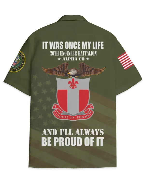 20th Engineer Battalion Alpha Company Hawaiian Shirt