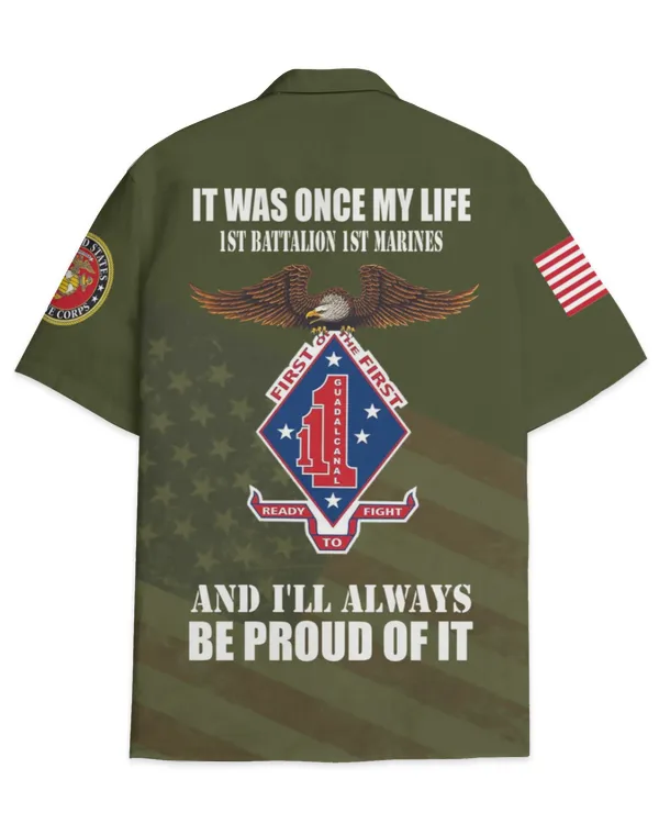 1st Battalion 1st Marines Hawaiian Shirt