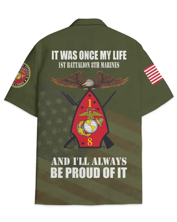 1st Battalion 8th Marines Hawaiian Shirt