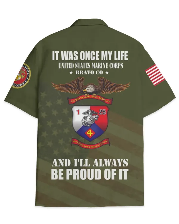 1st Battalion 25th Marines Bravo Co Hawaiian Shirt