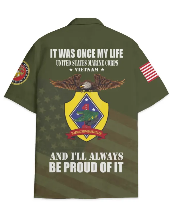 3rd Assault Amphibian Battalion Vietnam Hawaiian Shirt