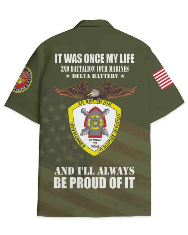 Delta Battery 2nd Battalion 10th Marines Hawaiian Shirt