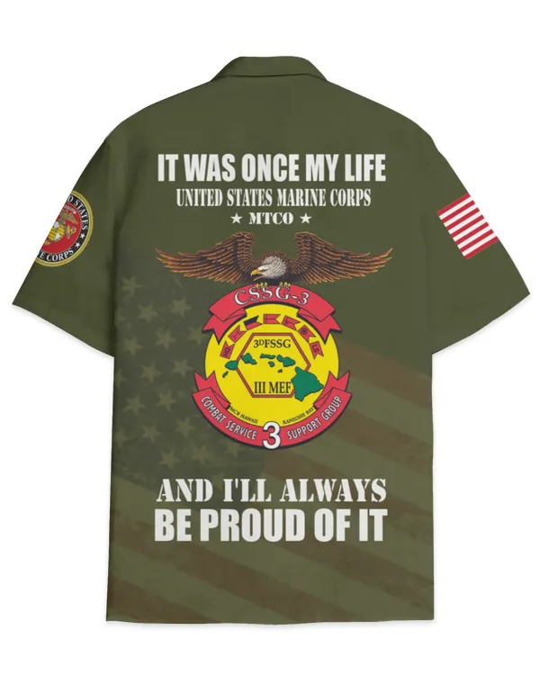 USMC-CSSG-3 MTCO Hawaiian Shirt