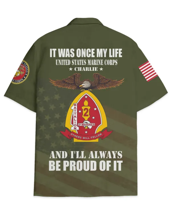 1st Battalion 2nd Marines Charlie Company Hawaiian Shirt