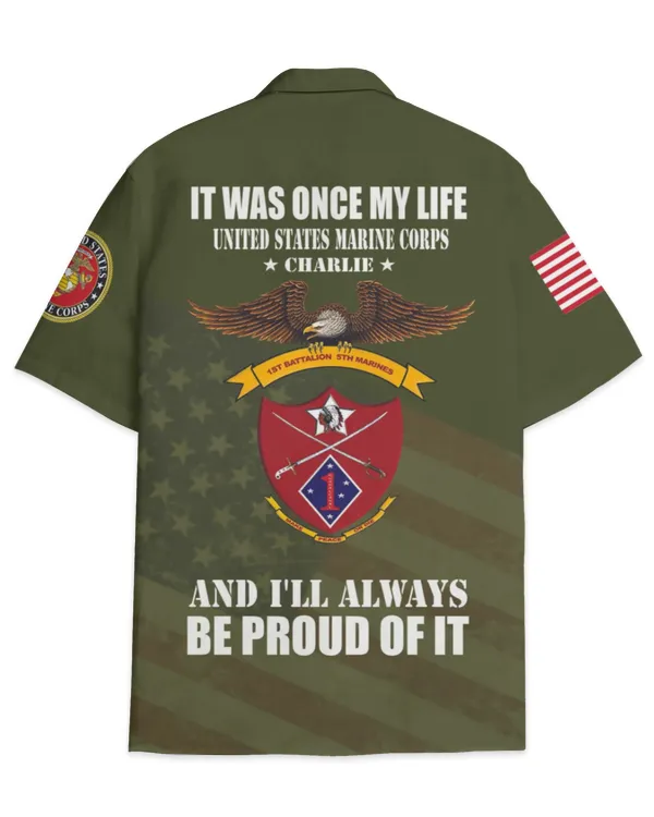 1st Battalion 5th Marines Charlie Company Hawaiian Shirt