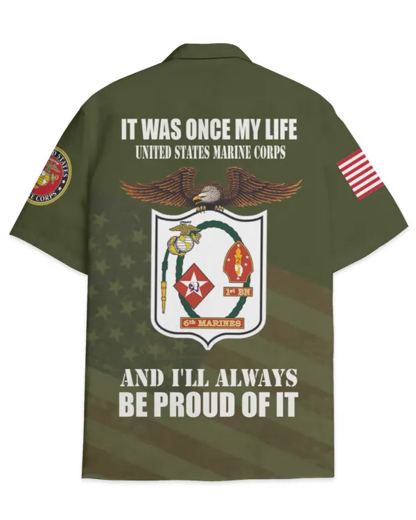 1st Battalion 6th Marines Hawaiian Shirt