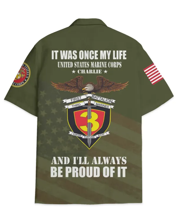 1st Battallion 3rd Marines Charlie Company Hawaiian Shirt