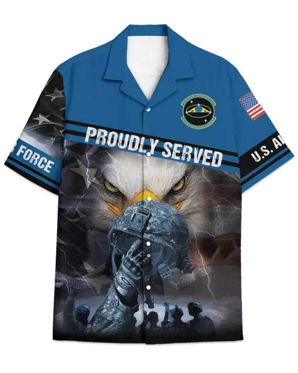 3d Space Operations Squadron US Flag Hawaiian Shirt
