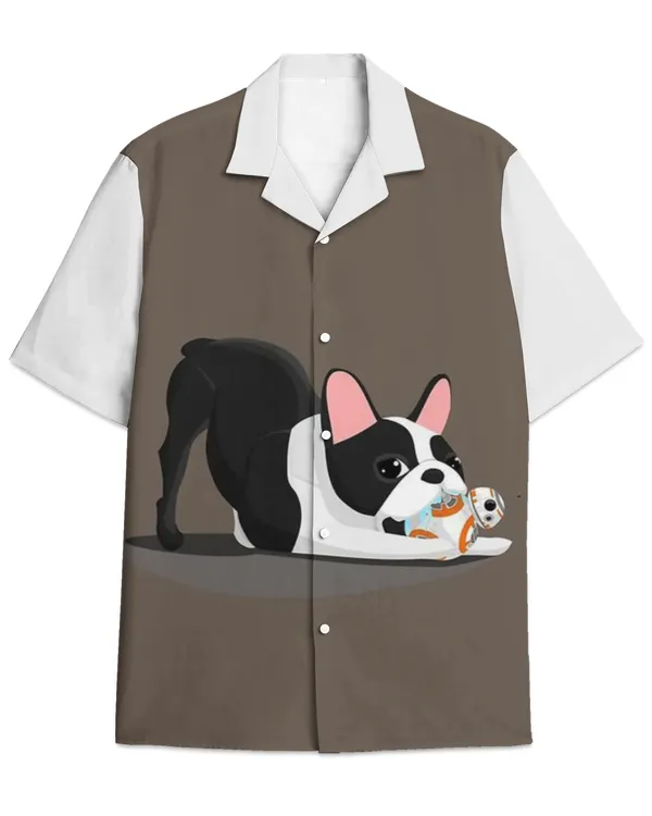 Boston Terrier Hawaiian Shirt