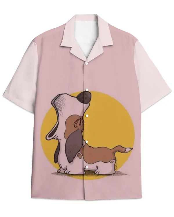 Basset Hound Hawaiian Shirt