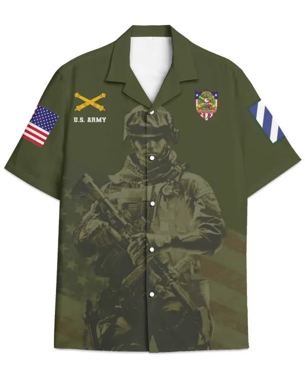 HHB 1-41 Field Artillery Hawaiian Shirt