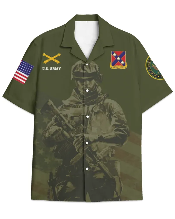 HHB 1-134 Field Artillery Hawaiian Shirt