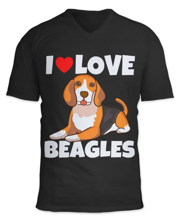 I Love Beagles Funny Cute Dog Dad Mom Beagle Lover 281