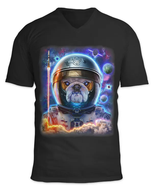 Astronaut Bull Dog on Space Shuttle to Explore the Universe 1
