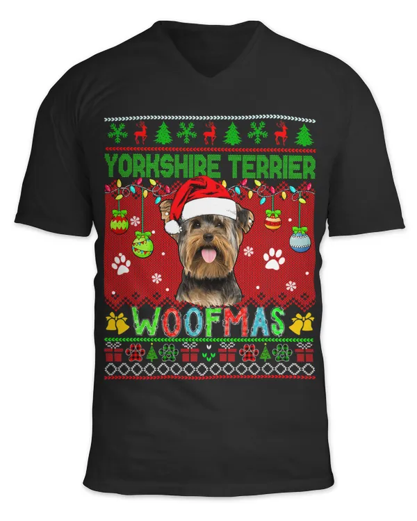 Yorkshire Terrier Christmas Woof Cute Santa Dog Lover Owner 32