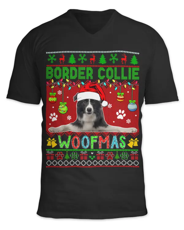 Border Collie Christmas Woof Santa Border Collie Dog Lover 24