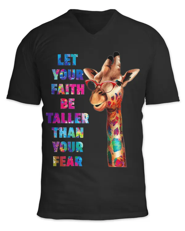 Giraffe Lover Gift Let Your Faith Be Taller Than Your Fear