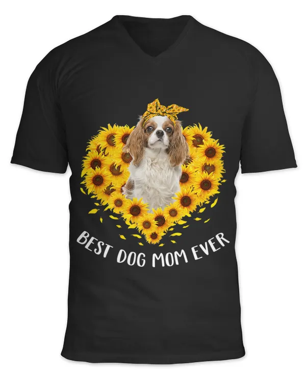 Cavalier King Charles Spaniel Mom Sunflower Dog Mom Women
