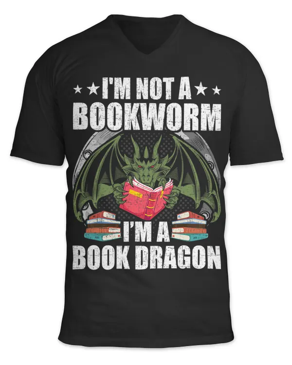 Im A Book Dragon Not A Worm Book Lovers Reading