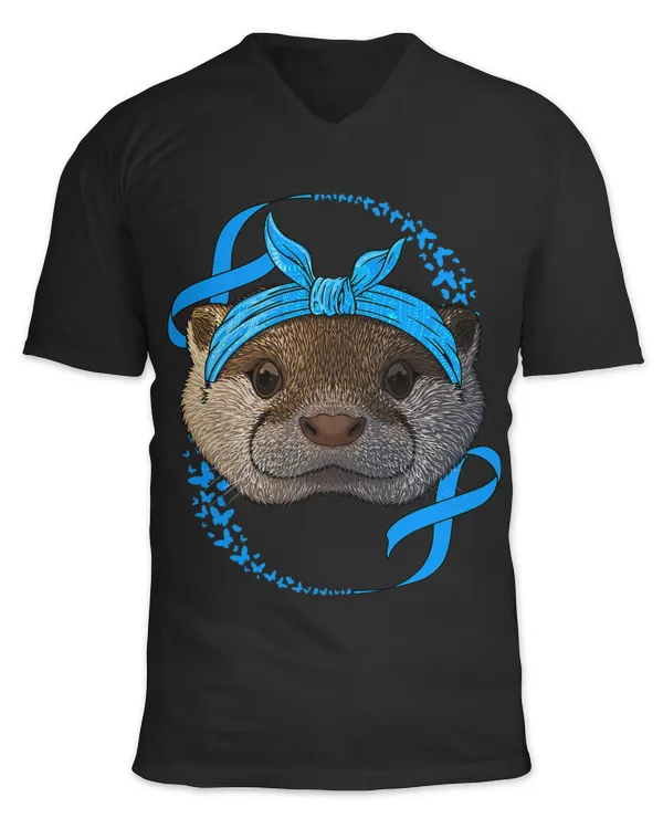 Otter Diabetes Awareness Blue Bandana T1D Survivor 337