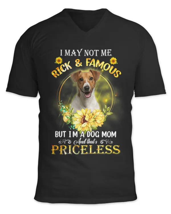 Womens Jack Russell I May Not Be Rich And Famous But Im A Dog Mom