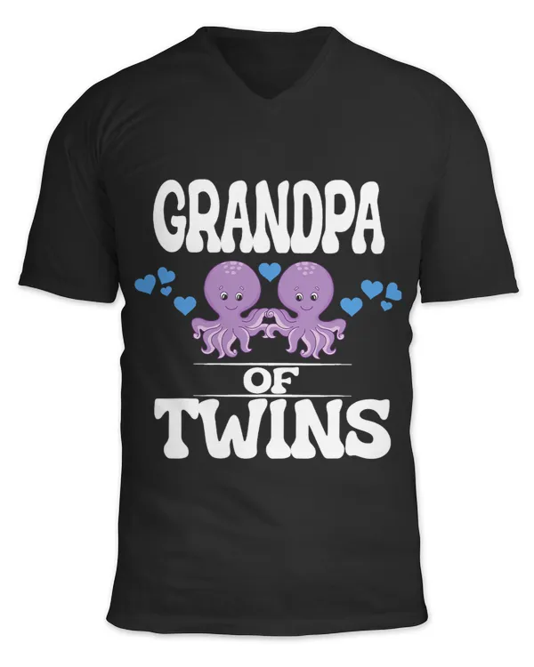 Grandpa Of Twins Octopus New Grandfather Announcement