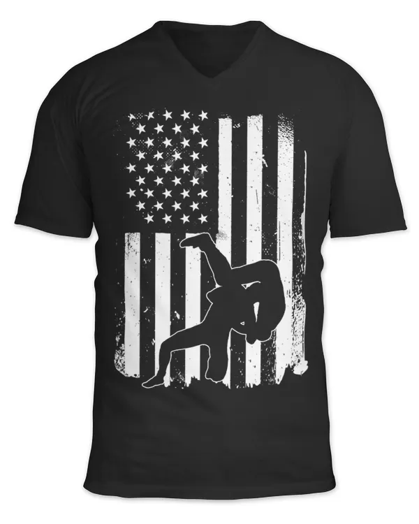 Great Wrestling USA Flag Design Wrestler Apparel