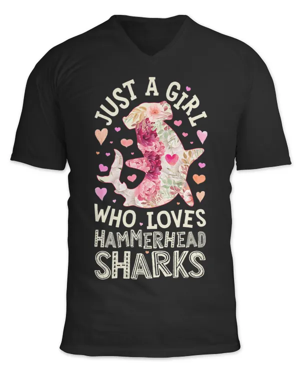 Hammerhead Shark Just A Girl Who Loves Sea Animal Flower