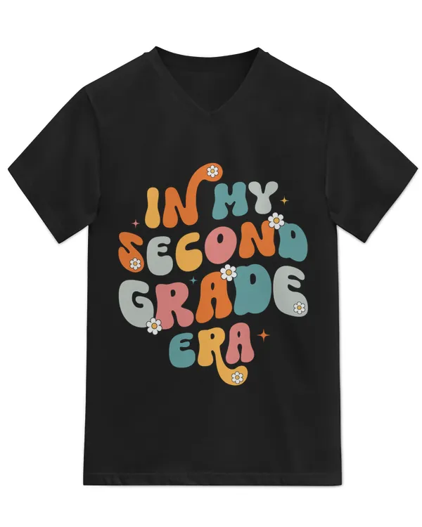 In My Second Grade Era Shirt 2nd Grade Teacher Groovy Retro