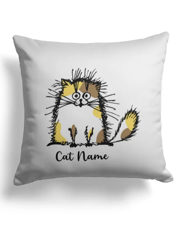 Funny Cat Personalized Cat Pillow, Gift For Cat Lover, Home Decor Pillow