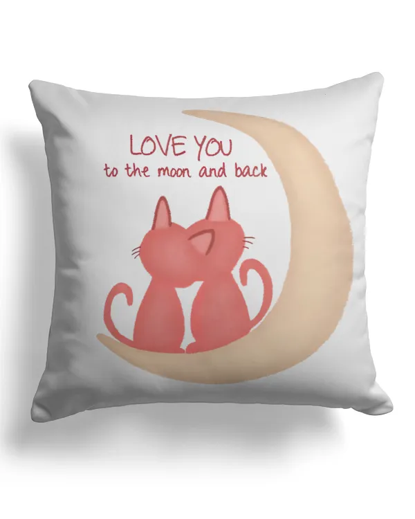 love you moon pillow  QTCAT021222A17