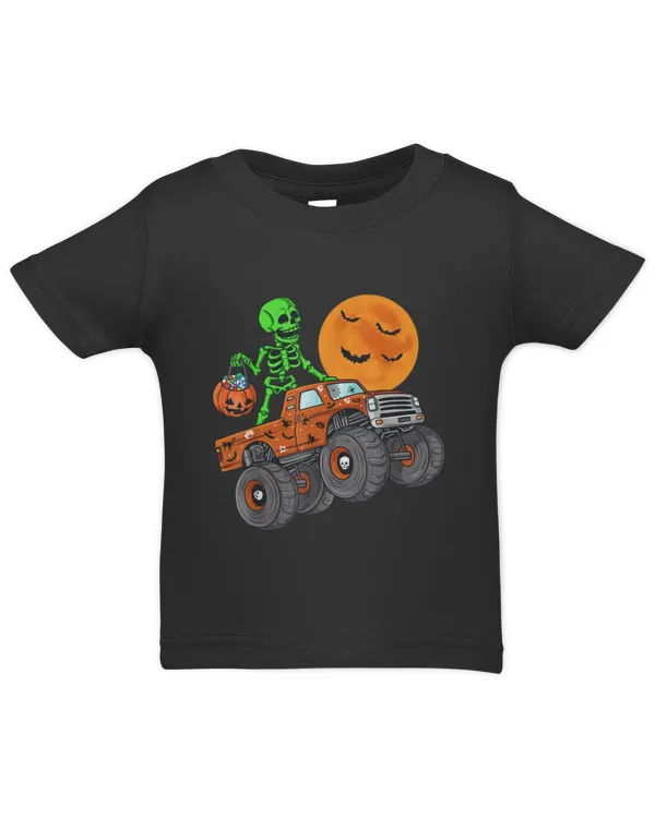Halloween Skeleton Riding Monster Truck