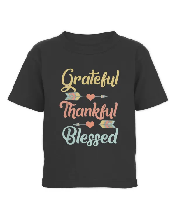 Grateful Thankful Blessed Cool Thanksgiving Day Gift