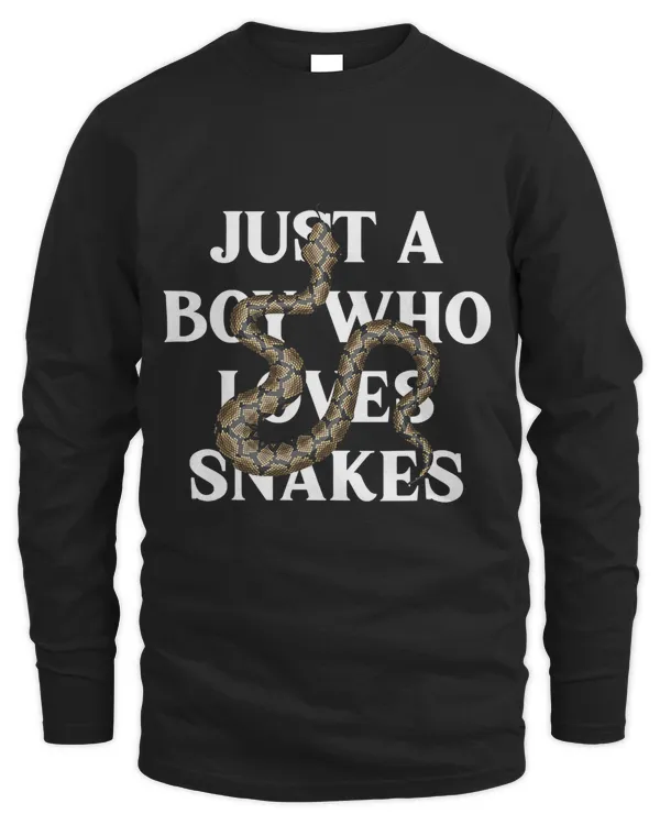 Boy Who Loves Snakes Reptile Reptiles Animal Pet Gift T-Shirt