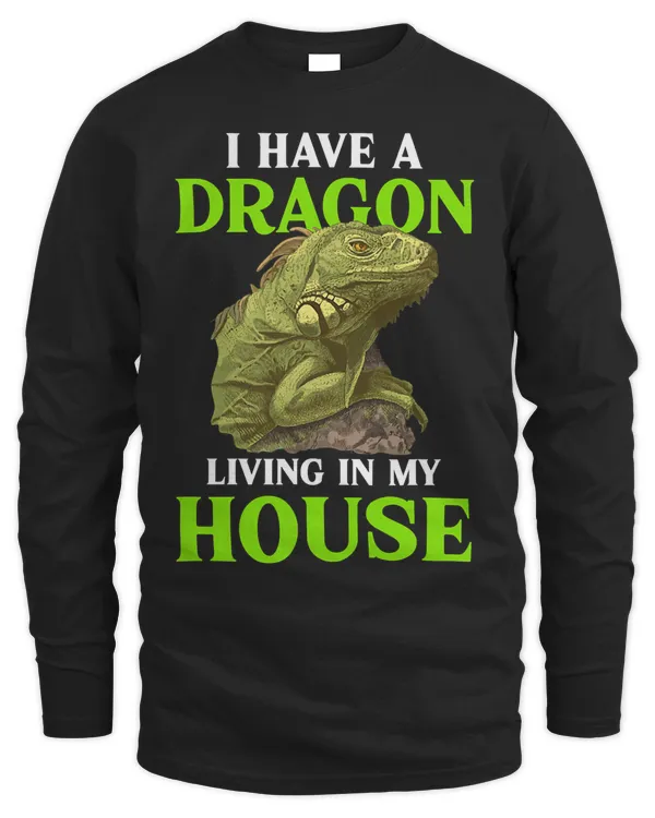 I Have A Bearded Dragon Living In My House Reptile Pet Gift T-Shirt