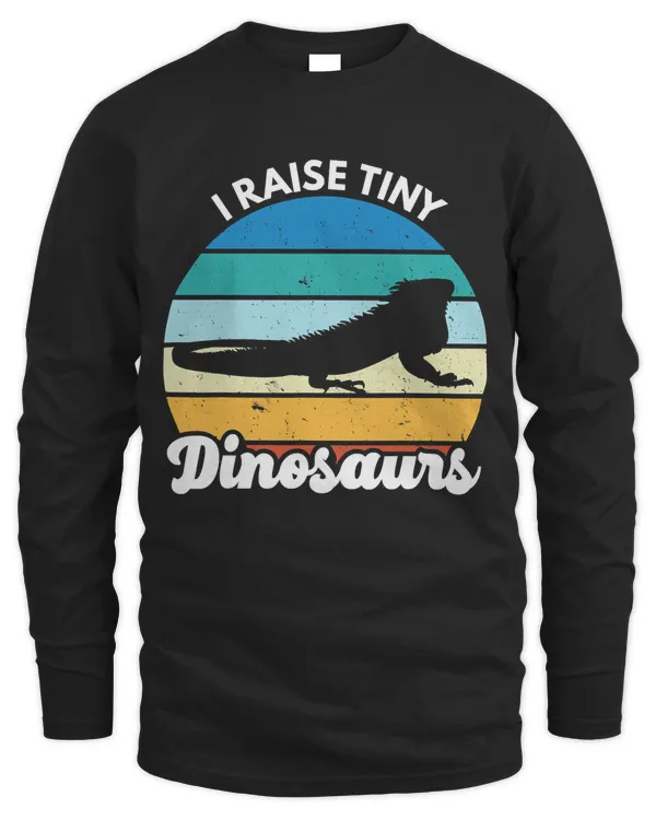 I Raise Tiny Dinosaurs Funny Iguana Mom Dad Reptile Owner T-Shirt