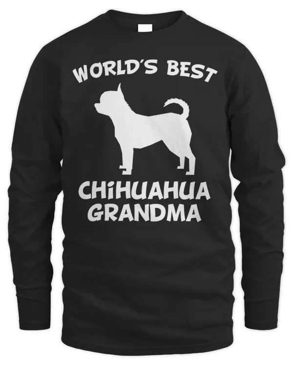 World_s Best Chihuahua Grandma Dog Owner Long Sleeve T-Shirt