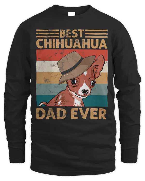 best chihuahua dad ever vintage chihuahua dad gifts T-Shirt