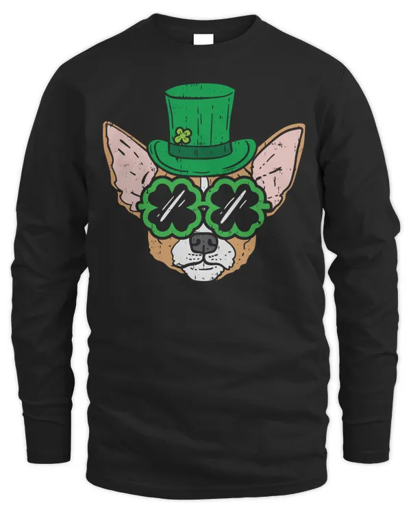 Irish Chihuahua Mexican Dog Owner Funny St Patricks Day Gift Pullover Hoodie