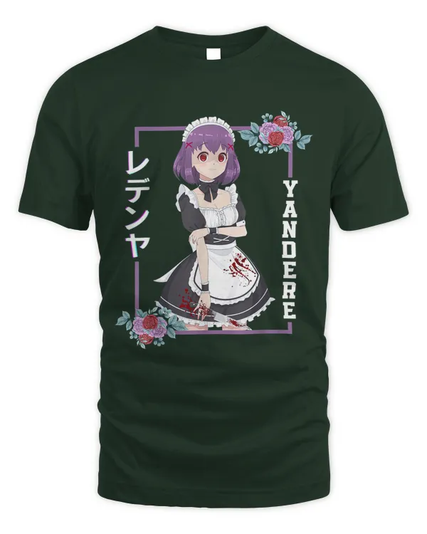 Yandere Anime Girl Otaku Japanese Design T-Shirt, Gift for Anime Lovers