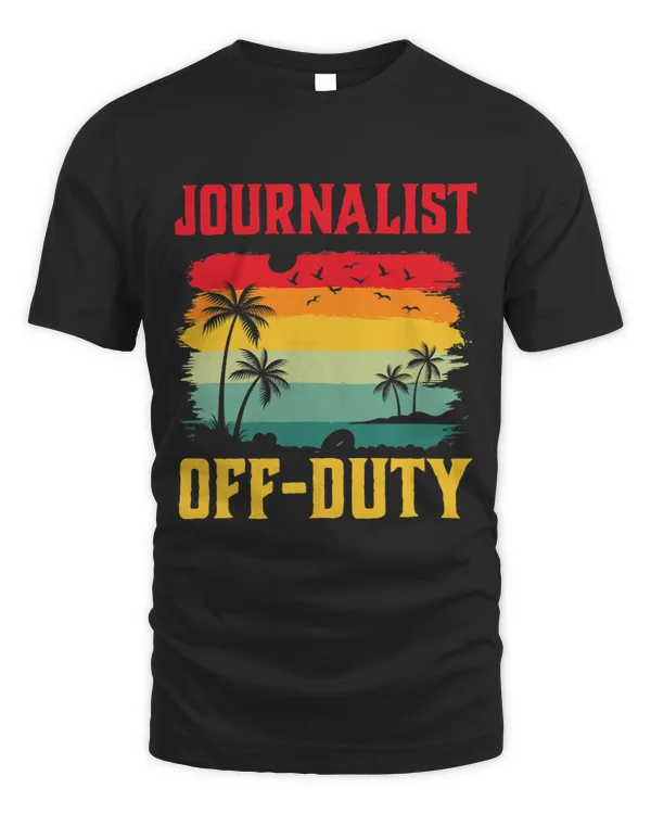 Journalist On Holiday Off Duty Funny Summer Break Outfit