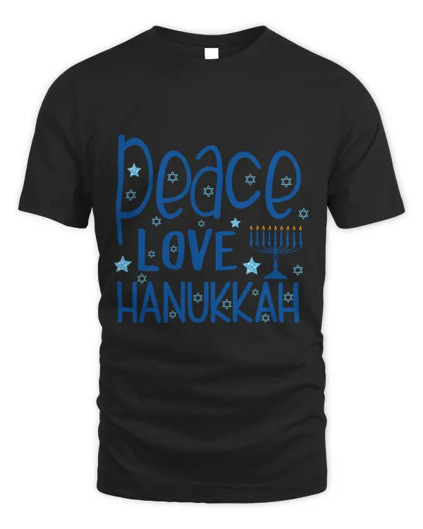 Peace Love Hanukkah Funny Happy Hanukkah Family Pjs Matching