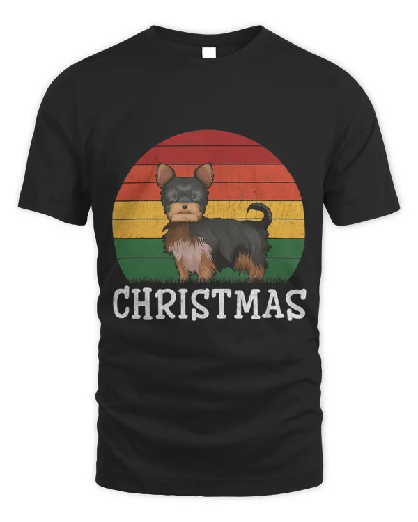 Yorkshire Terrier Matching Holiday Outfits Retro Yorkshire Terrier Christmas Yorkie