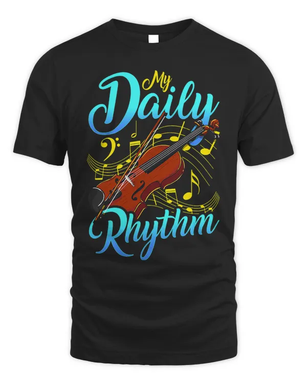 Violinist My Daily Rhythm Violin Player Practice Routine Art