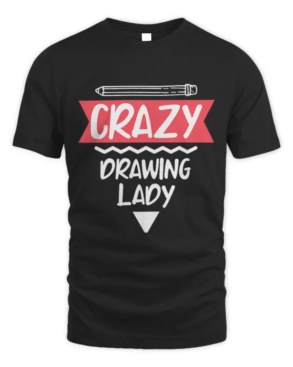Womens Crazy Drawing Lady Architecture Technical Draftsman Engineer 1